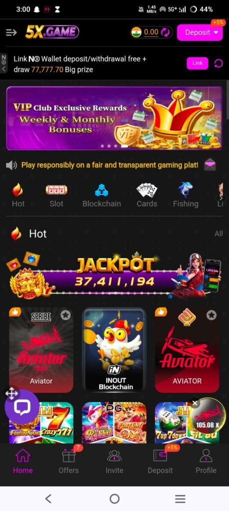 5X Casino App